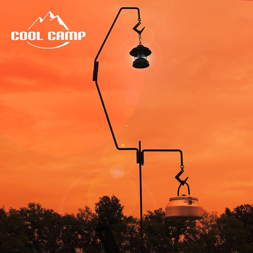 户外露营COOLCAMP铁艺灯架
