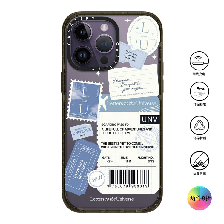 香港代购Casetify  登机牌 适用iPhone16/15/14/13/12/Pro/Max手机壳