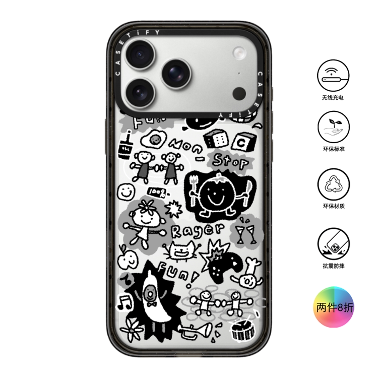 香港代购Casetify 社交电量 适用苹果手机iPhone17/16/15/14/13/12/Pro/Max手机壳