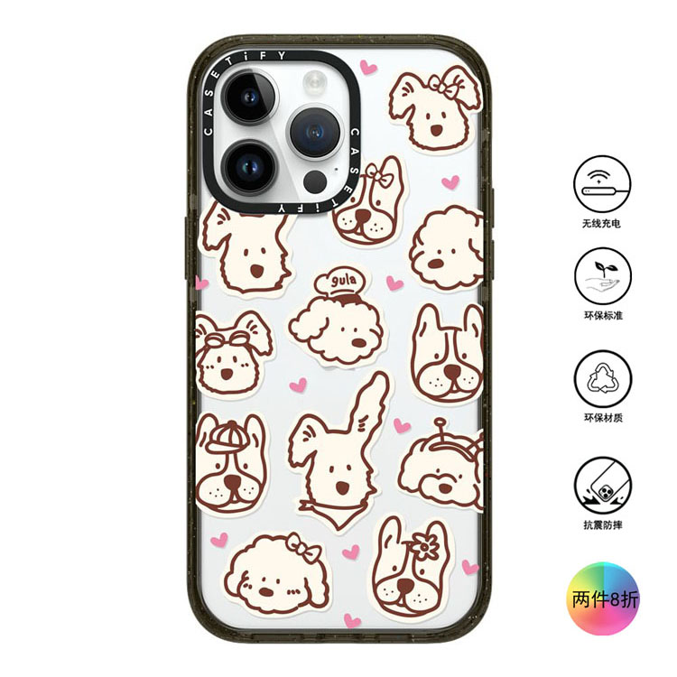 香港代购Casetify dian party小狗适用iPhone14/13/12/ProM手机壳
