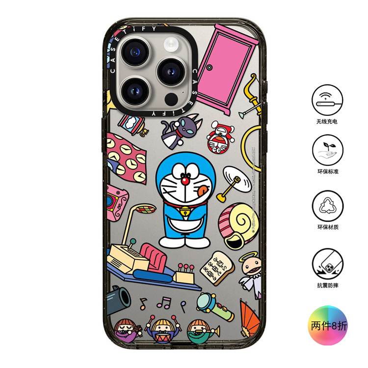 香港代购Casetify Doraemon Secret Gadgets哆啦A梦适用iPhone15/14/13/12/Pro/Max手机壳-封面