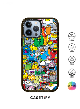香港代购Casetify Jon Burgerman适用iPhone13/12/Pro/Max手机壳