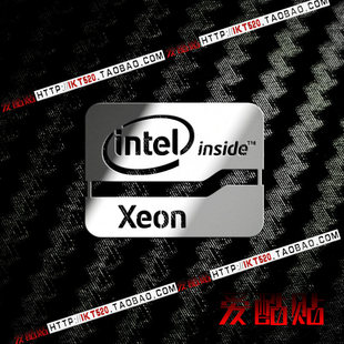 intel贴纸 Core Xeon标志至强LOGO 手机金属贴 笔记本贴 电脑标志
