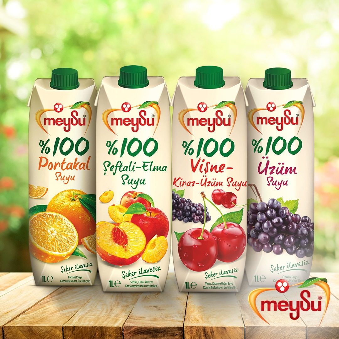 【原装进口】meysu土耳其梅苏混合果汁橙汁苹果汁1000ml*2瓶宴会