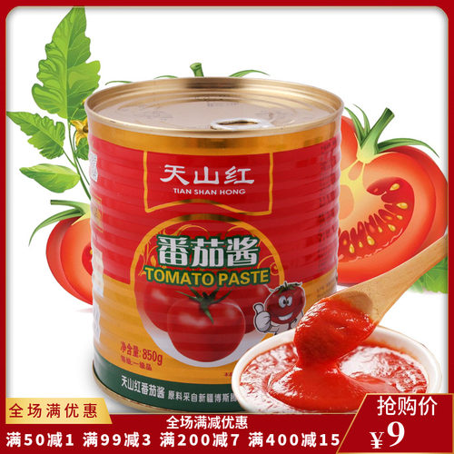 tomatopaste天山红850g番茄酱