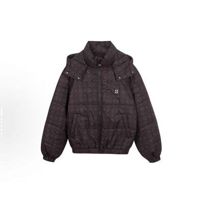 INXX Standby 可脱卸帽满印印花品牌Logo刺绣落肩棉服XMD4161560