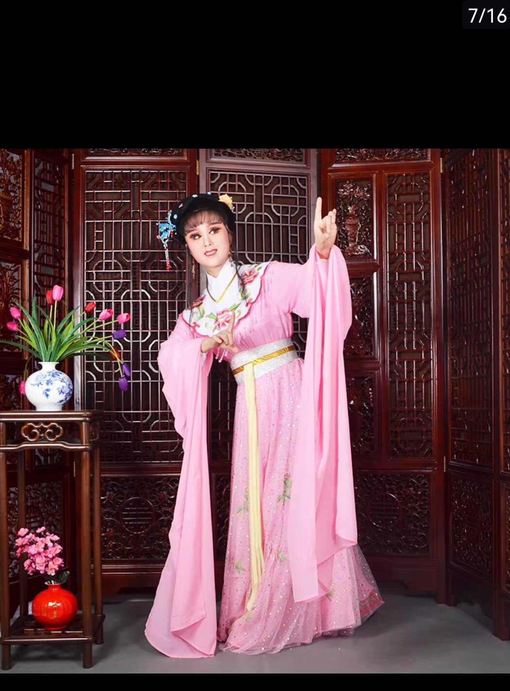 出租越剧女花旦戏服新款贾宝玉林黛玉服装古装七仙女表演演出服