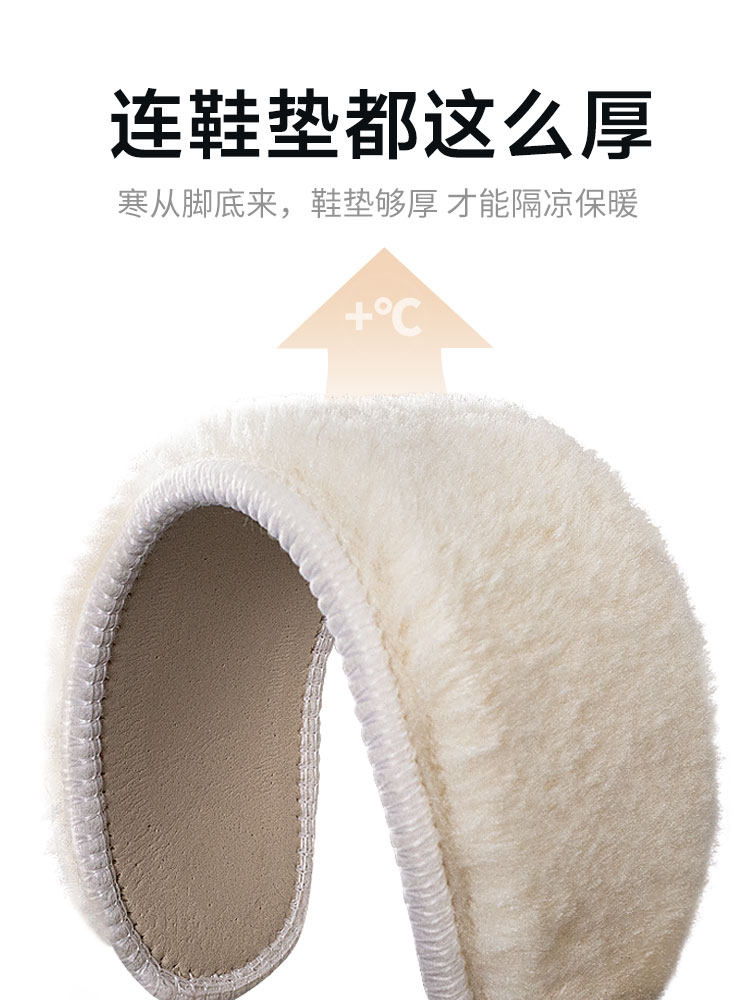MENS WINTER WINTER BOOTS FLEECE THICKENED SNOW BOOTS MENS HIGH-TOP MARTIN BOOTS WATERPROOF AND NON-SLIP MENS NEW WARM BOOTS