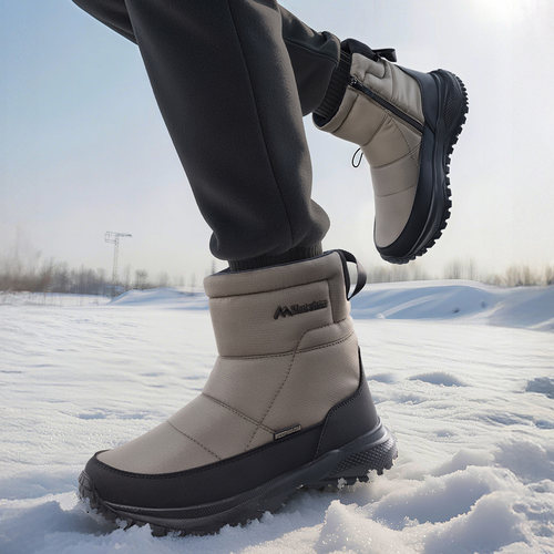 冬季雪地靴男加厚保暖爸爸棉鞋