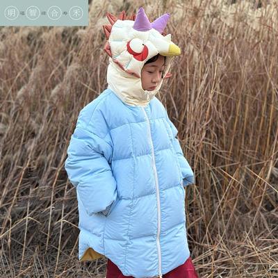 恐龙羽绒服长款加厚明智合禾