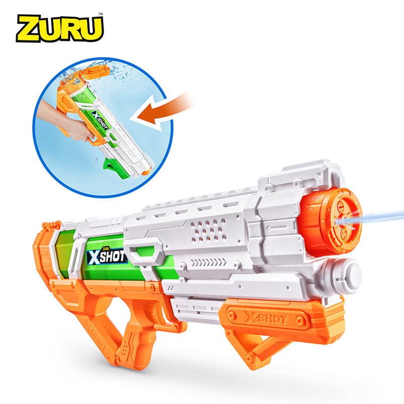 zuru x特攻水战系列儿童玩具户外储水巨浪吞食者速充水枪抽拉大号