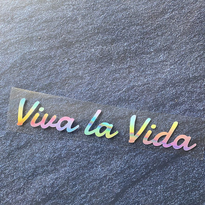 Viva la Vida人生万岁英文定制创意文字汽车摩托电动车装饰贴纸