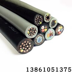 TRVV10*0.3/0.5平方黑色高速拖链线 500万次抗拉防水耐弯曲耐腐蚀