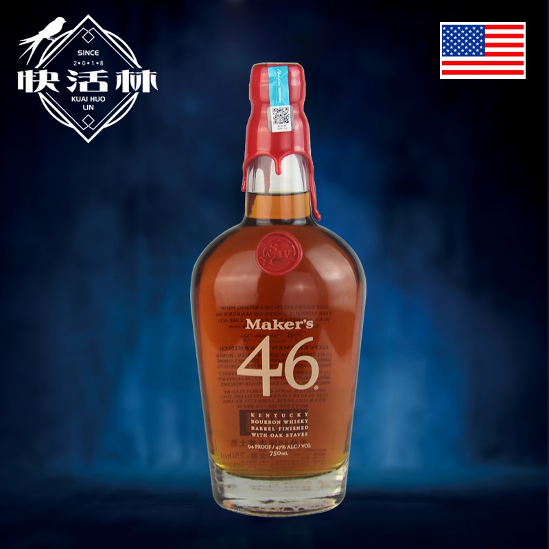 美格46美格波本威士忌maker's mark bourbon美国肯塔基进口洋酒