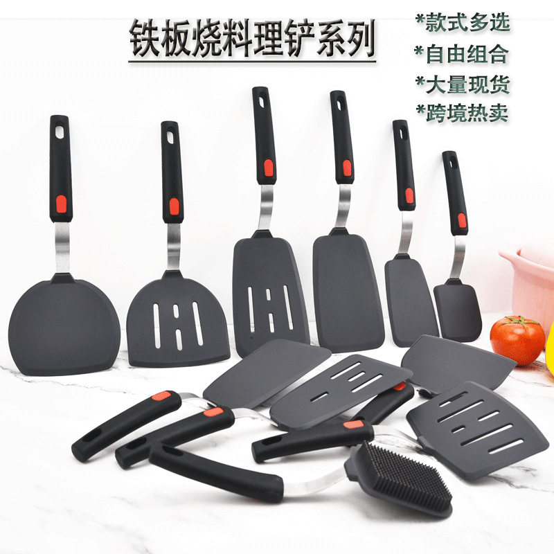 硅胶烹饪用具 铁板烧料理铲 不粘锅硅胶锅铲煎饼玉子烧铲跨境热卖,厨房/烹饪用具,锅铲,淘宝优惠券,粉丝福利购,淘宝优惠卷