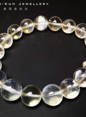 珠宝孤品天然月光石毫米手链串