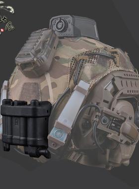 AN/PVS31 战术电池盒便携仿真模型 魔术贴夜视仪配件多款头盔通用