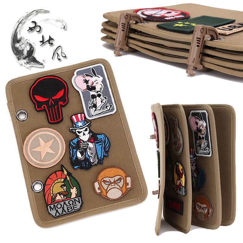 士气章魔术贴整理收纳板