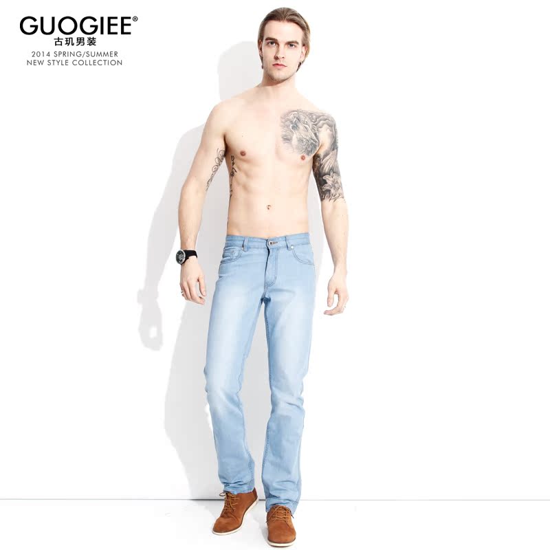 Jeans pour jeunesse coupe droite GUOGIEE pour été - Ref 1463777 Image 3