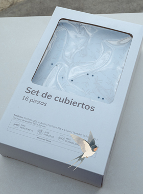 外贸白色纸盒包装盒透明窗口设计简约收纳盒16件装