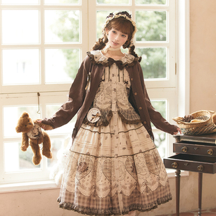 【现货】蔷薇小镇定金-原创Lolita洛丽塔原创印花连衣裙