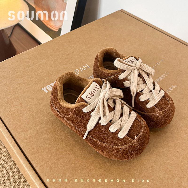 书萌儿童加绒二棉鞋2026新款女童鞋子冬季男童休闲运动鞋宝宝板鞋