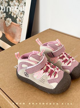 女童运动鞋2025冬季新款儿童高帮二棉鞋男加绒保暖休闲鞋小童宝宝