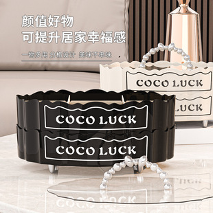 优选椭圆形高级分格家用客厅茶几坚果收纳盒干果盒零食糖果盒