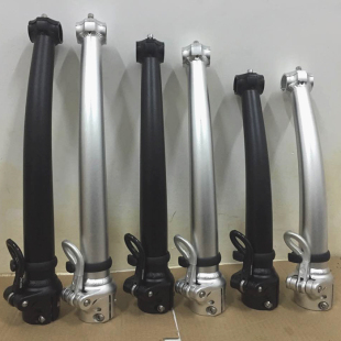 风行鹅颈头管弯头头管31.5cm 37cm一体双钉快拆内折外折头管 35cm
