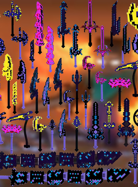 我的世界烦人的村民噬魂蛇刃him人仔武器战神之刃钻石剑盔甲盾牌