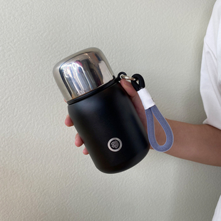 卡西诺保温杯大容量316不锈钢便携高颜值水杯网红焖茶杯泡茶杯子