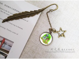 美剧Rick Morty瑞克与莫蒂周边书签创意学生礼物复古金属书签 And