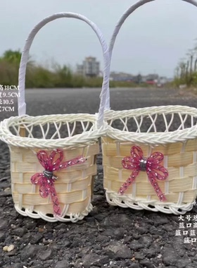 手工编织花篮藤编环保