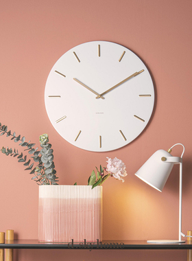 现货/荷兰进口KARLSSON Charm系列现代简约客厅高端挂墙跳秒挂钟