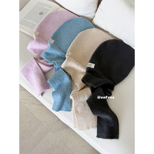 冬日刚需含羊毛巴拉克拉法帽温暖与格调共存针织毛线帽子围巾一体