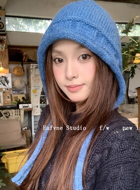 纯手工钩织流苏帽子女