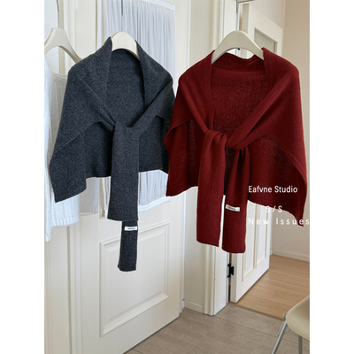 空调房松弛感高品质羊毛披肩搭肩