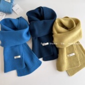 轻奢定染100%澳洲羊毛围巾女秋冬情侣百搭针织围脖保暖送礼高级感