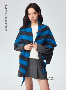 高级感简约加厚三角巾披肩女秋冬