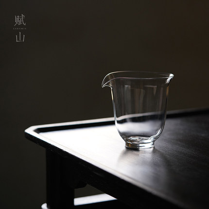 赋山叙丨赋山叙玻璃公道杯高档加厚分茶器茶海茶道配件耐热防烫手