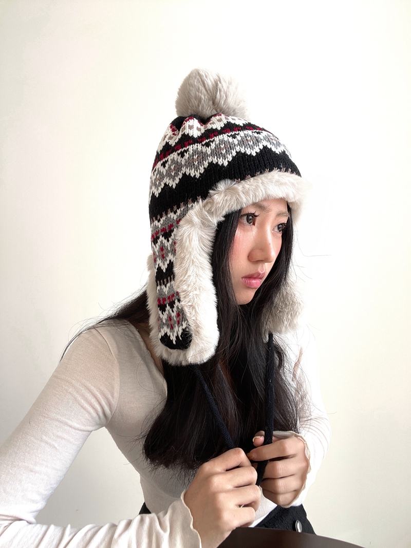 加厚雷锋帽加厚保暖狐狸毛仿皮草