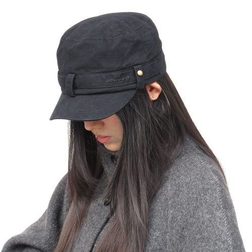早秋韩系百搭显脸小ins风平顶帽女帽鸭舌平顶帽日常复古女款新款