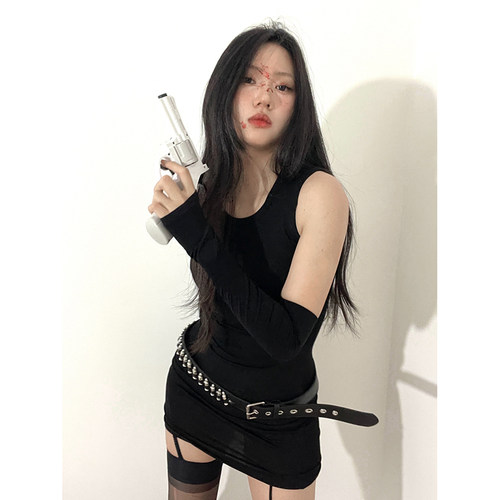 万圣节女杀手cos服性感化妆舞会服装女成人cosplay女装制服连衣裙