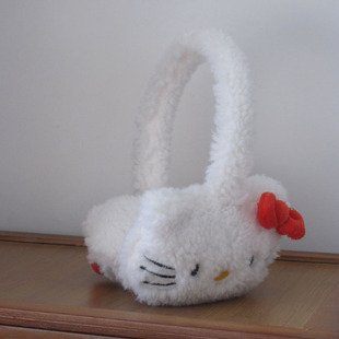 kitty猫可爱毛绒耳罩女保暖耳套百搭骑车御寒防冻护耳女生耳暖冬