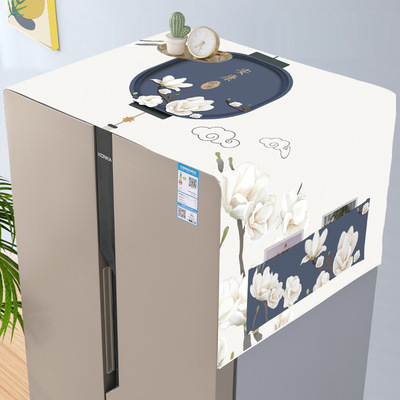 2025新款海尔专用单门双开门遮冰箱顶防油盖布立式防滑透气防尘