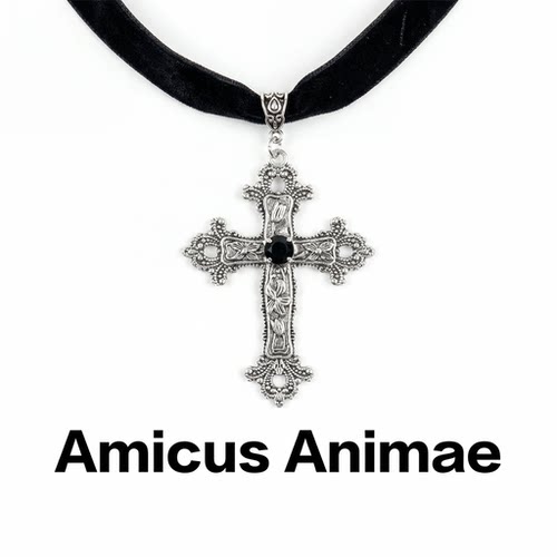 AmicusAnimae哥特式十字架项链