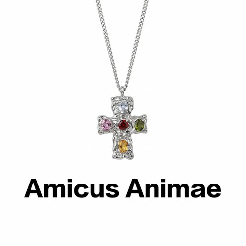 AmicusAnimae镶钻十字架锁骨链