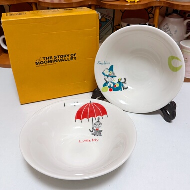 日本vintage 姆明Moomin× YAMAKA 小钵陶瓷盆