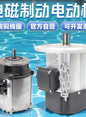 南京箔金起重机电YSE80-4 0.4KW电磁制动三相异步电机YSE0.8kw1.5