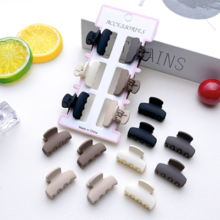 2.7cm简约磨砂小号抓夹头顶夹女碎发夹刘海夹侧边夹公主头小发卡